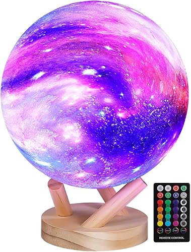 Miniatura 8 de Lámpara de luna mejorada de 18 colores, regalos para niñas, niños, mujeres, cumpleaños, adolescentes, niñas, regalos de moda, regalos de astronomía,