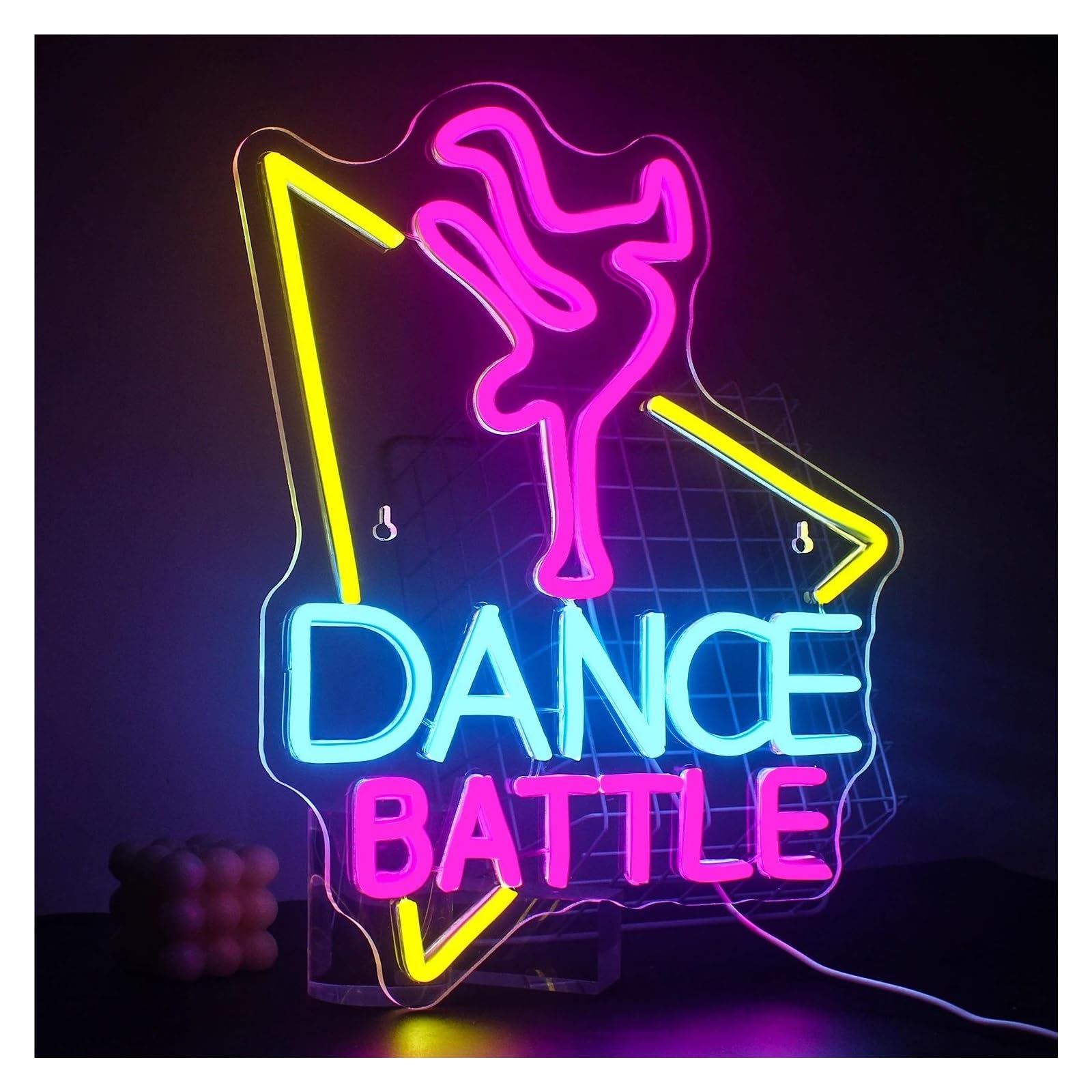 Amazon.co.jp: ネオンサイン LED 「ダンスバトル ヒップホップ」ネオン