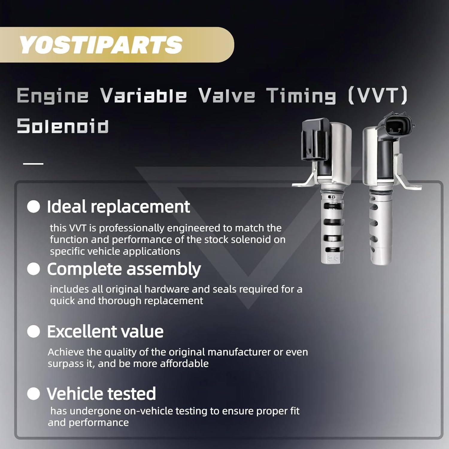 Engine Variable Valve Timing solenoid VVT Compatible with Tundra 4Runner Sequoia Land Cruiser GS400 GS430 GX470 LS400 LS430 LX470 SC400 SC430153300F010 1533050010 1533050011 TS1025 153400F010