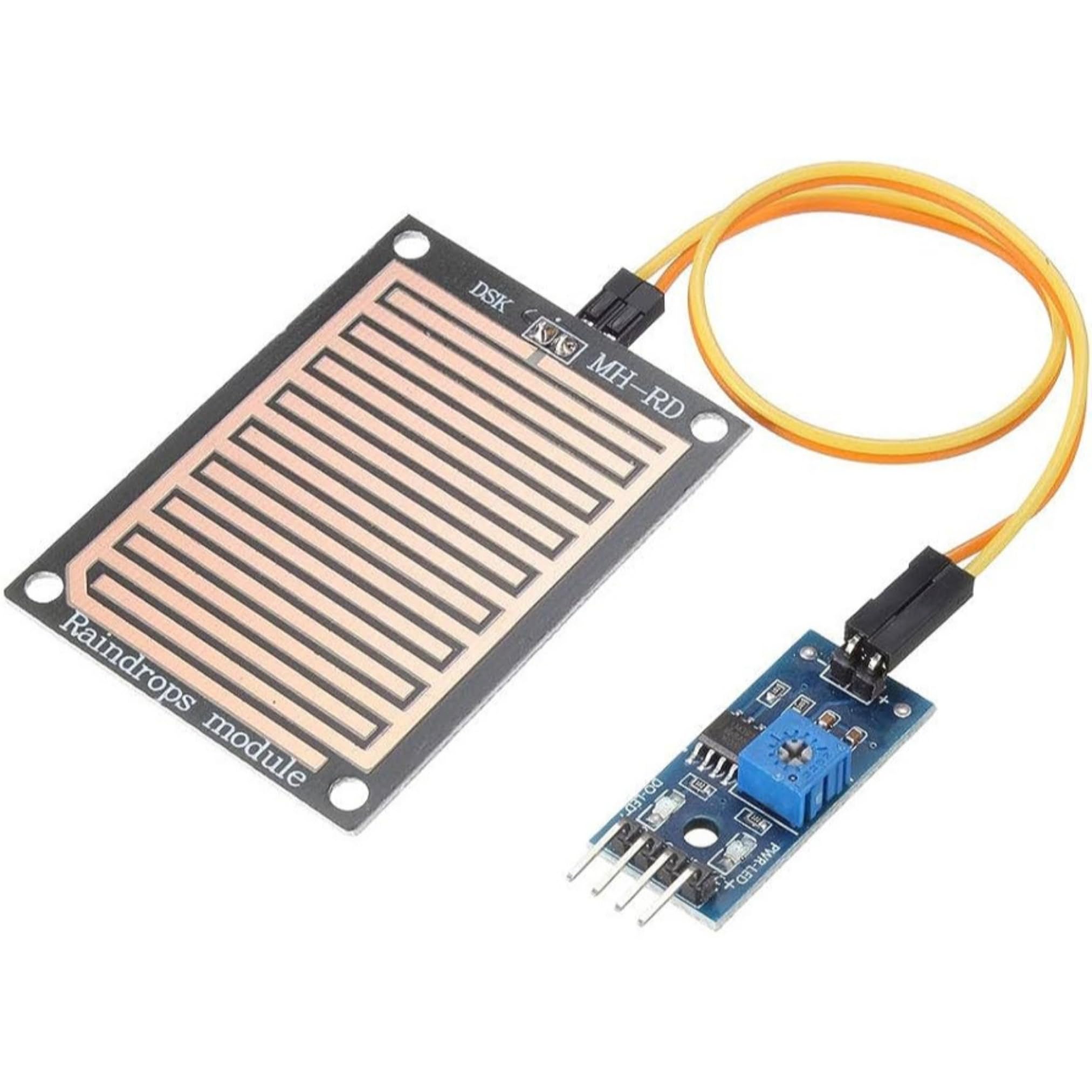 Lalitha rain sensor module for diy & school projects | Raindrop detection sensor compatible with uno | Rain module weather module Humidity For Arduno - Image 2 thumbnail