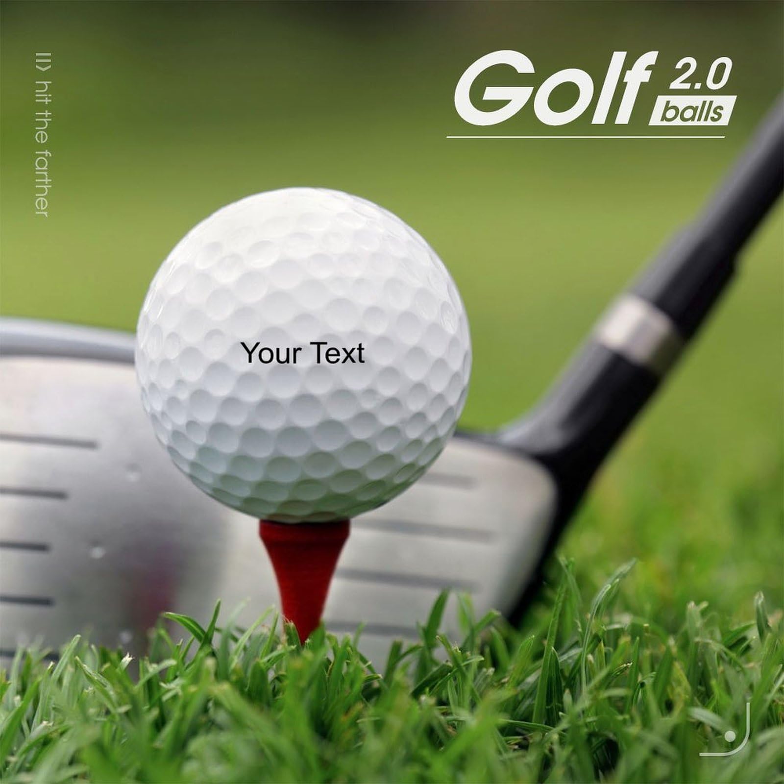 Personalisierte Golfbälle mit Wunschtext Gravur Golfball, softe Golfbälle mit maximaler Reichweite, Dieser Ball kennt Dein Handicap