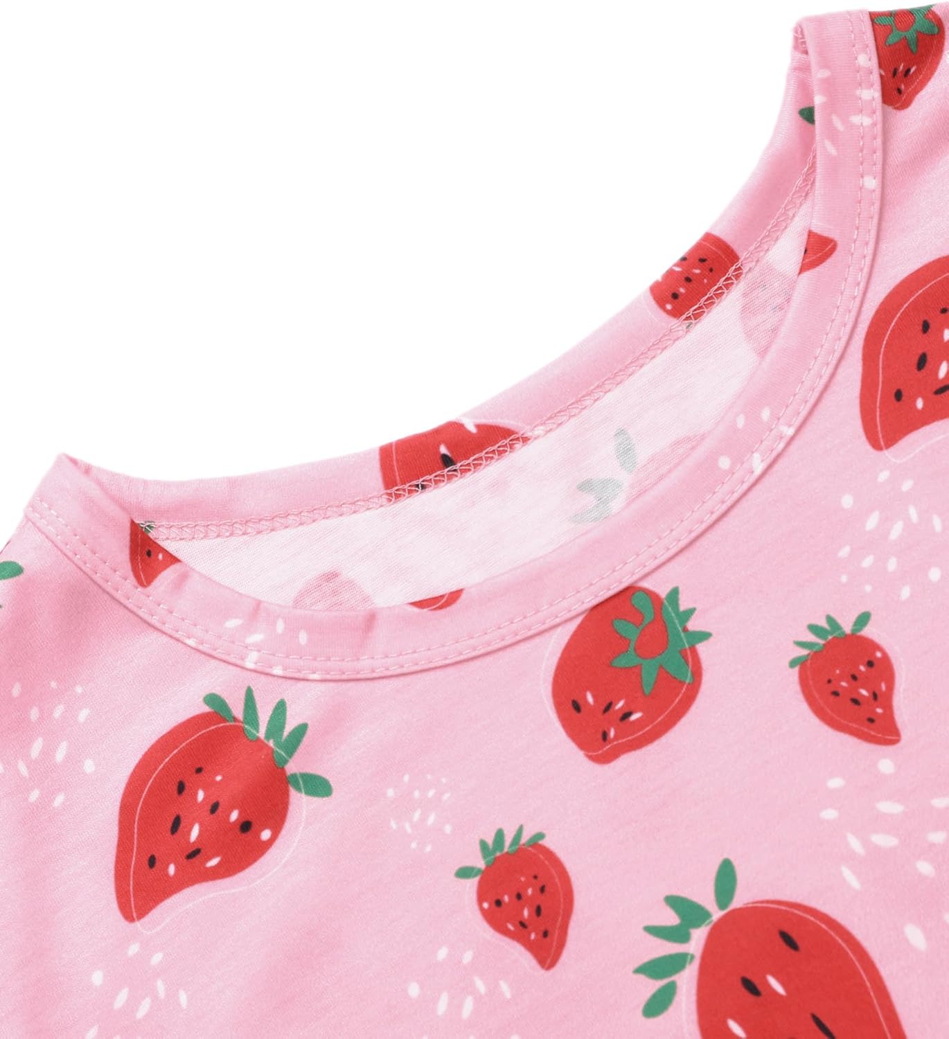 Hilinker Womens Cute Graphic 2 Piece Pajamas Short Sleeve Top with Shorts Comfy Loung Set - Image 3