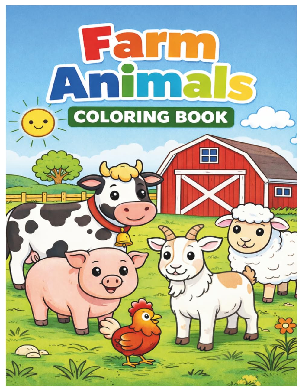 Farm Animals Coloring Book