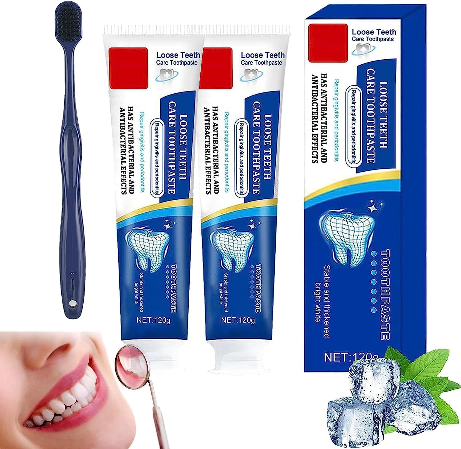 Gold Repair Toothpaste Deep Cleaning Care Toothpaste Loose Teeth Care Toothpaste