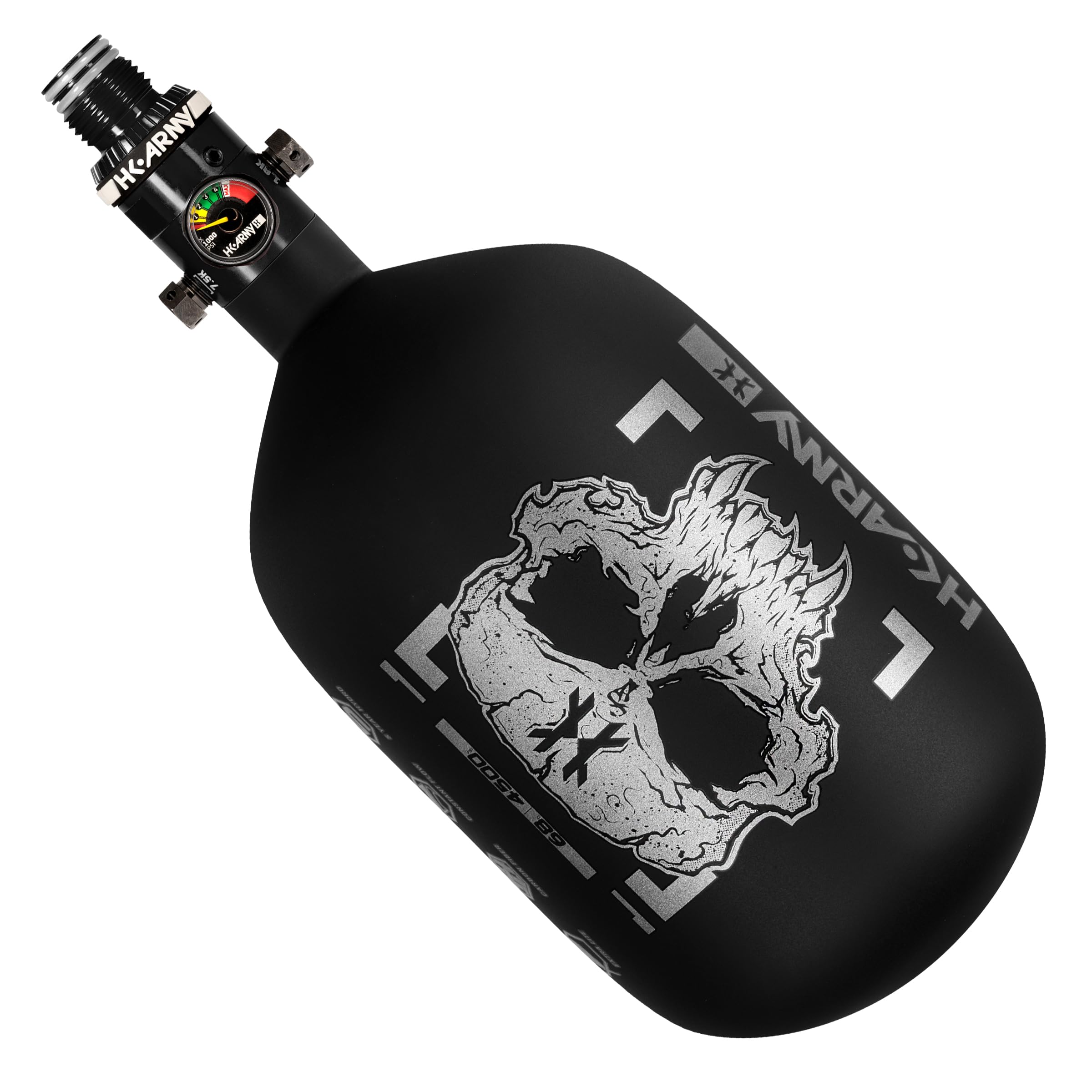 HK Army HPA Paintball Tank - Lightweight Alpha Air Carbon Fiber Compressed Air Tank - 15ci/48ci/68ci/77ci/88ci/99ci - 4500 psi