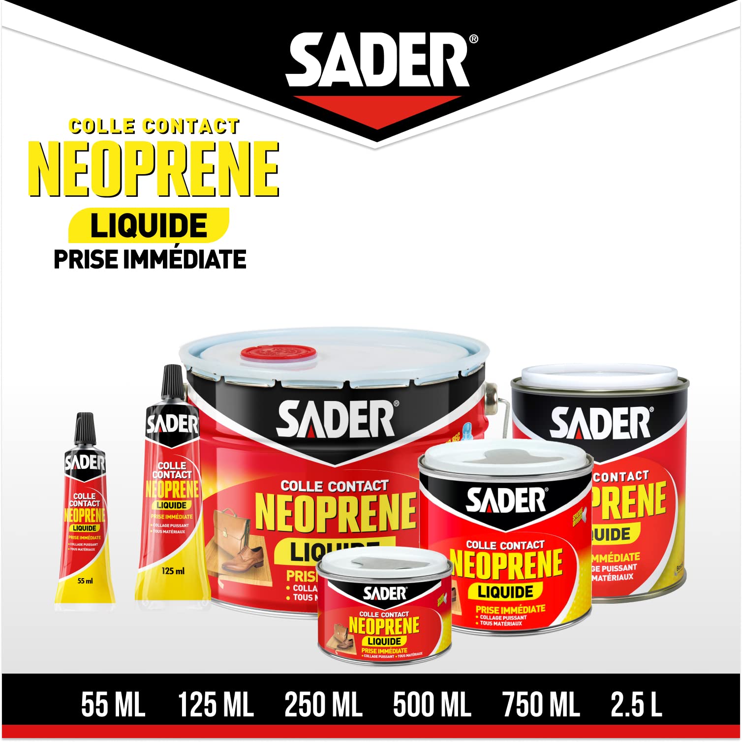 Bostik SA 021244 Kleber Kontakt Neopren Flüssigkeit-Box 750 ml