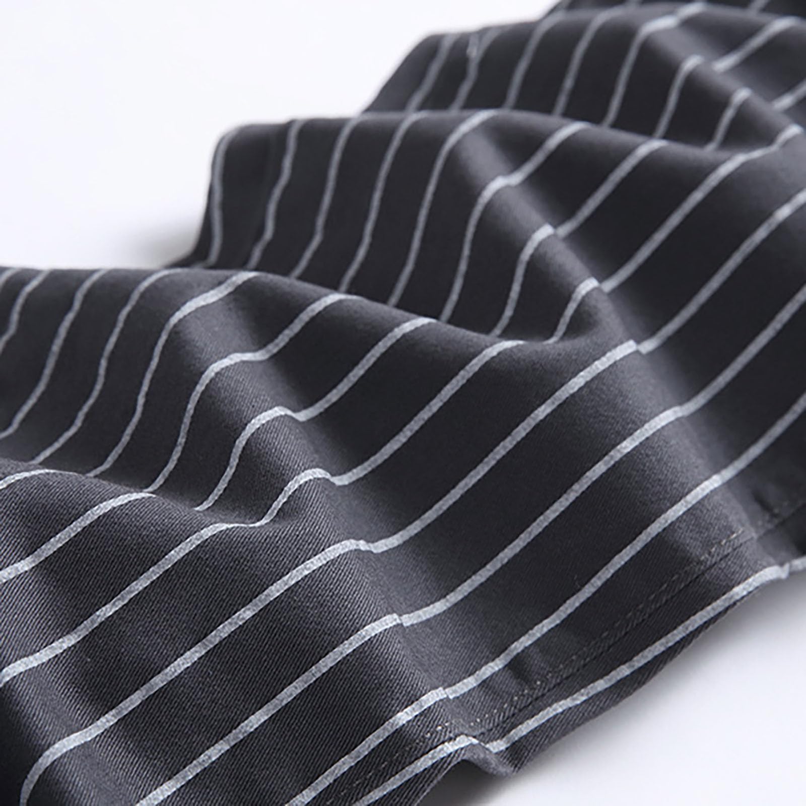 Generisch Pantaloni da uomo in stile britannico, alla moda, a righe, per il tempo libero