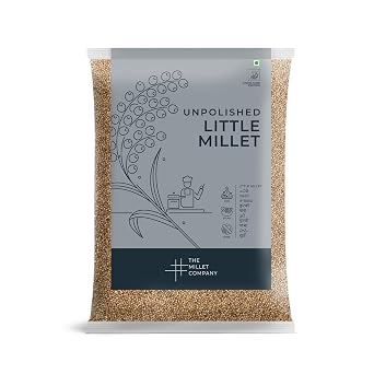 The Millet Company Unpolished Little Millet, Saame, Sava, Gluten Free, Natural Farm Produce, Healthy Food Alternatives Raw & Grown in India 35.2 Ounce