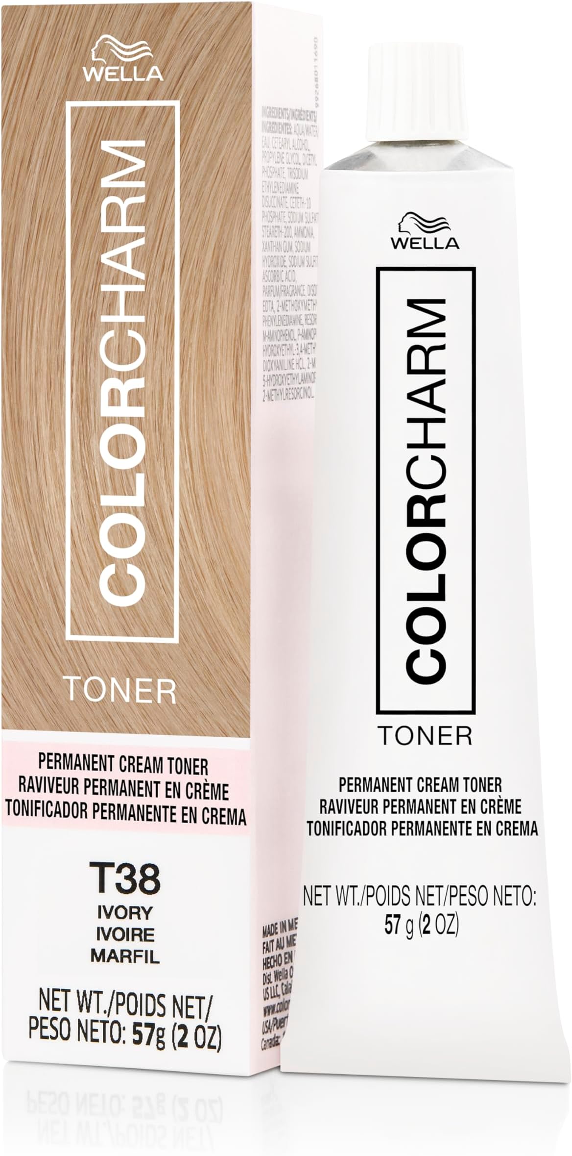 COLORCHARM Permanent Crème Hair Toner | Free of Animal-Derived Ingredients, Parabens Free & Gluten Free | 2 oz