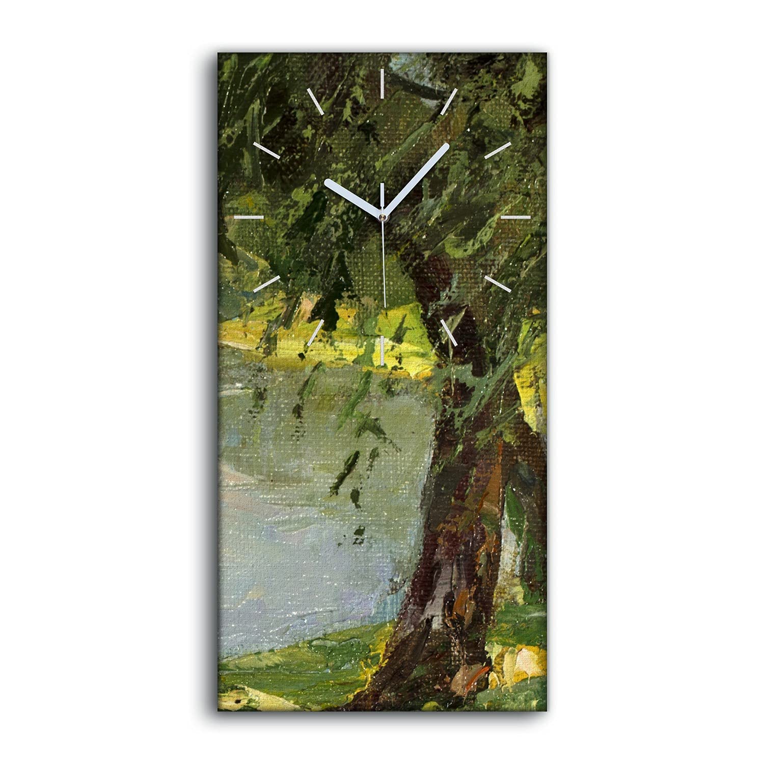 Art Moderne Horloge Toile de Qualité Image Paysage Lac