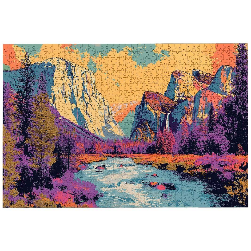 Puzzle 5000 sztuk, puzzle krajobraz z pudełkiem dla dorosłych, 5000 sztuk puzzle dla dorosłych, góra wyzwanie drewniane puzzle do dekoracji domu i ścian, prezent dla kobiet, prezent dla mężczyzn