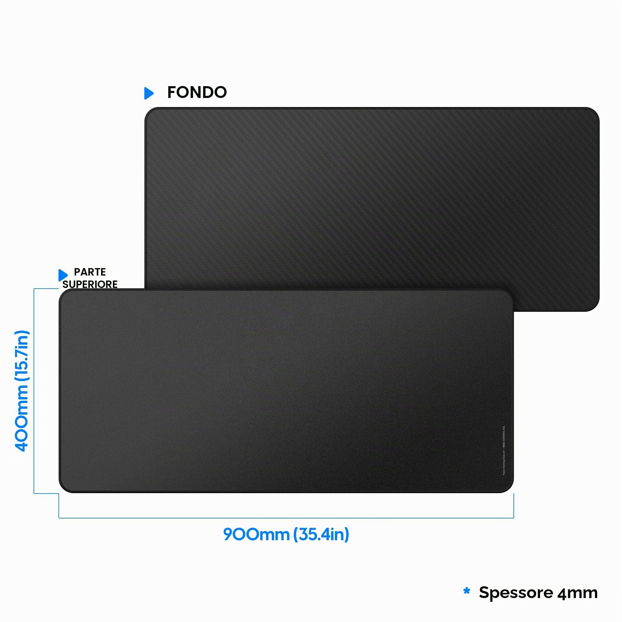 Pulsar Gaming Gears ParaControl v2 Tappetino Gaming, XXL, Nero | Balanced-Speed Control Surface Designed for Precision Tracking and Stable Aim