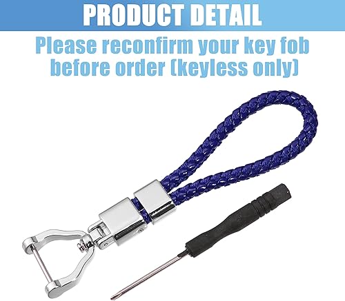 Miniatura 7 de X AUTOHAUX Funda de TPU para llavero de automóvil de 3 botones para Nissan Qashqai Juke X-Trail Micra Murano con kit de llaveros, protector remoto