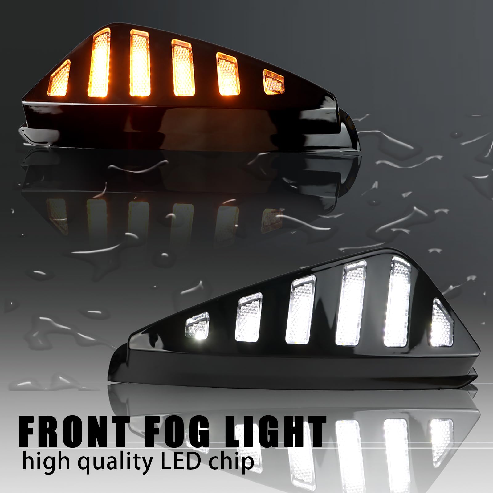 Luz Antiniebla Delantera LED De 9 Focos Para Nissan Sentra 2007-2012 - Lente Transparente, Carcasa Negra, H11