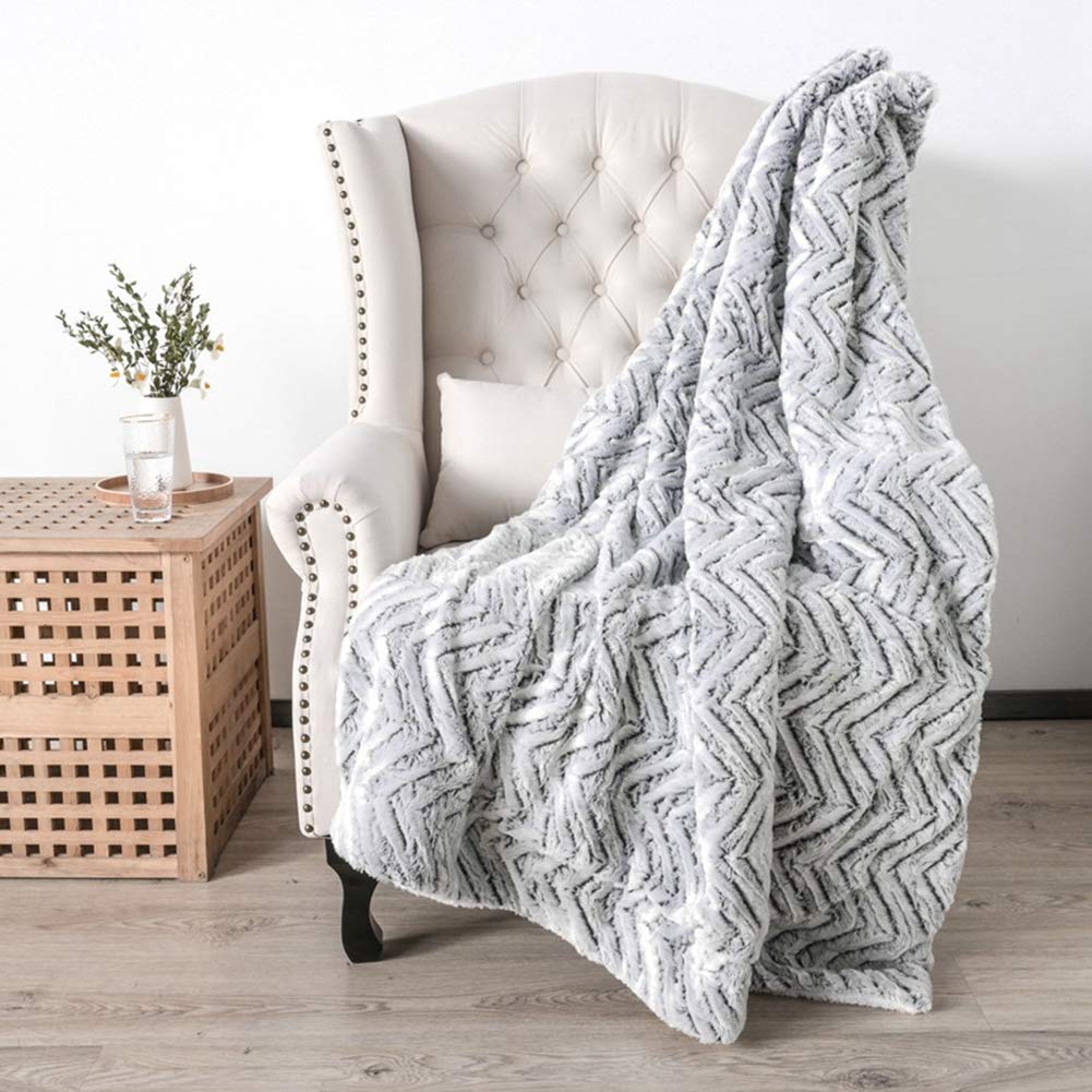 Coperta Di Lana, Plaid, Coperta Da Divano, Pelo Lungo Morbido E Confortevole Invernale Marrone 200 230 Cm 97508756