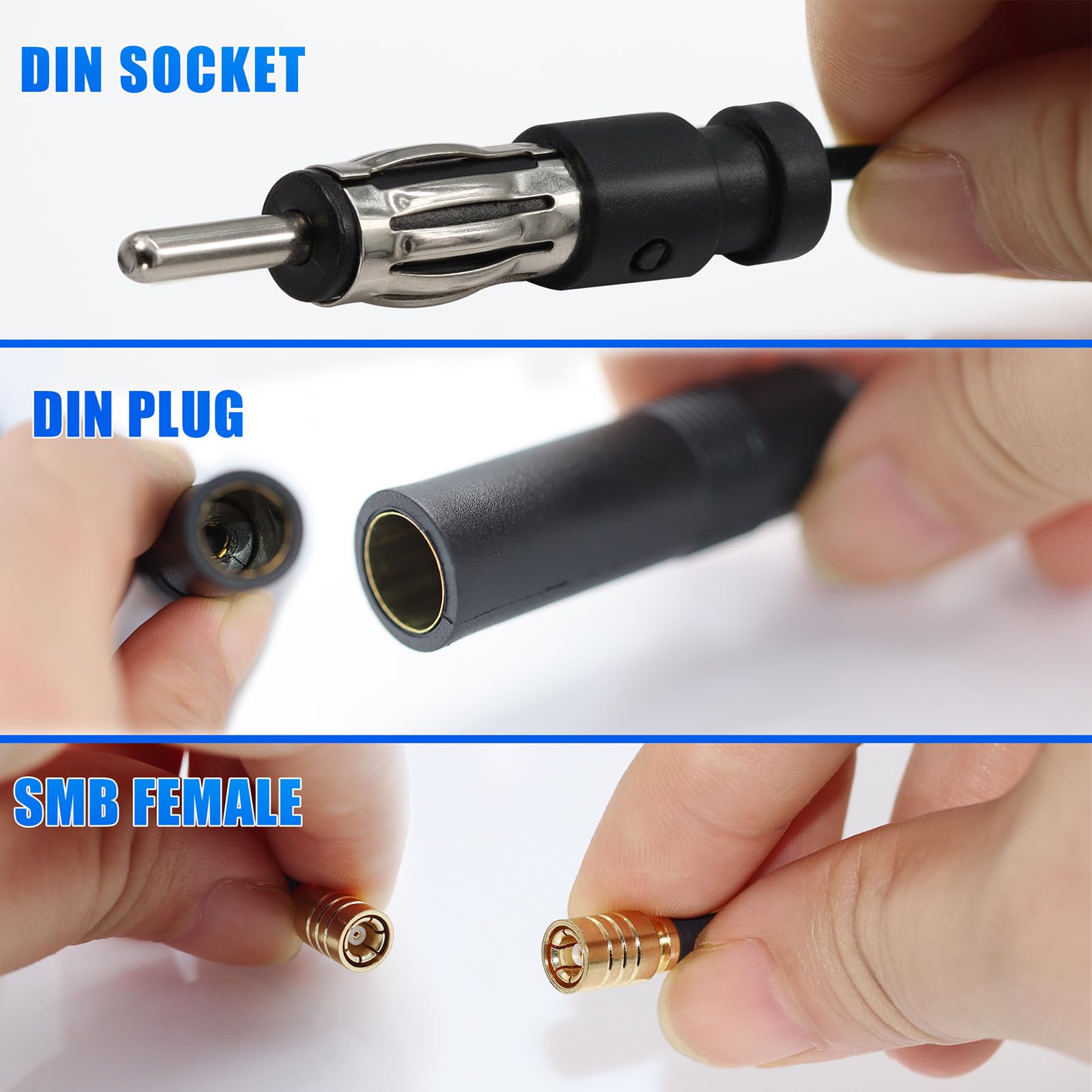 Adattatore Splitter Antenna DAB/FM Per Auto - Cavo SMB-DIN 40 Cm, Compatibile Con Marche Principali - Foto 6