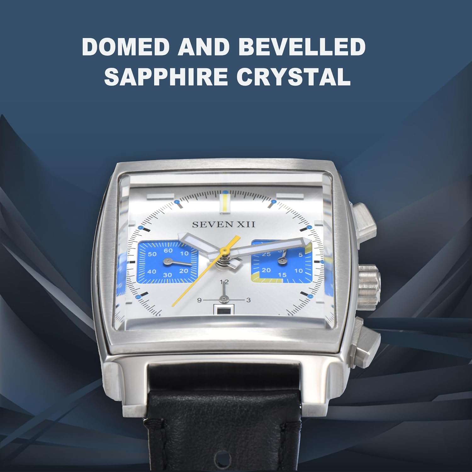 SEVEN XII Square Automatic Chronograph Watch for Men South Korea