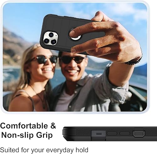 Miniatura 7 de Funda para iPhone 11 Pro Max, con protector de pantalla integrado, protección contra caídas, cuerpo completo, resistente a prueba de golpes, a