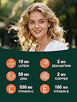 Vista 2 de AREDS 2 Vitaminas para los ojos - Luteína Zeaxantina Complejo - 120Cápsulas