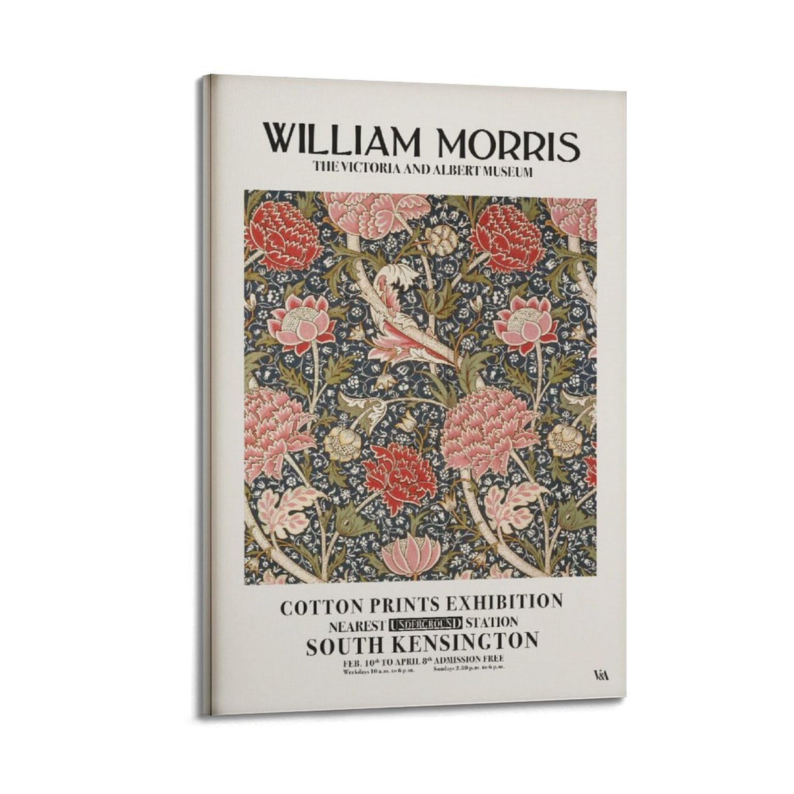 xiaoxiaoshen William Morris Flower Nouveau Gallery Canvas Poster Wall Art Prints Room Aesthetic Murals Bedroom And Living Decorations 24x36inch(60x90cm)