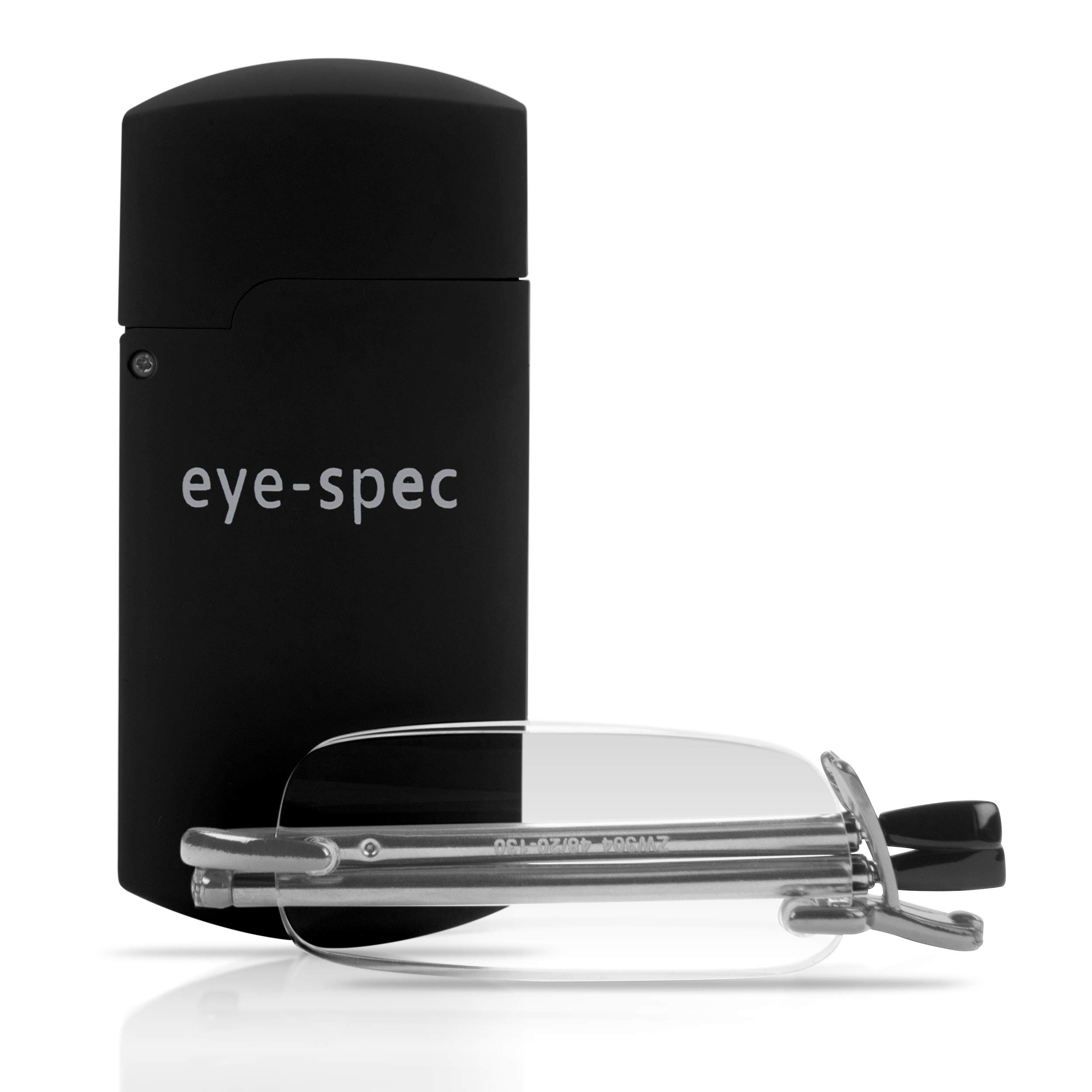 Lunettes de lecture pliables eye-pocket | Design élégant sans monture avec mini-étui de protection noir compact - Disponibles da