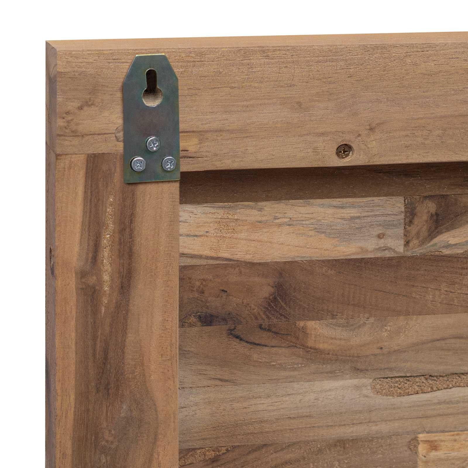 vidaXL Cabecero de Cama Natural Madera de Teca Maciza