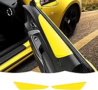 Vista 8 de Cubierta de decoración para reposabrazos de panel de puerta interior, accesorios de decoración interior para Chevrolet Camaro 2016-2022, textura