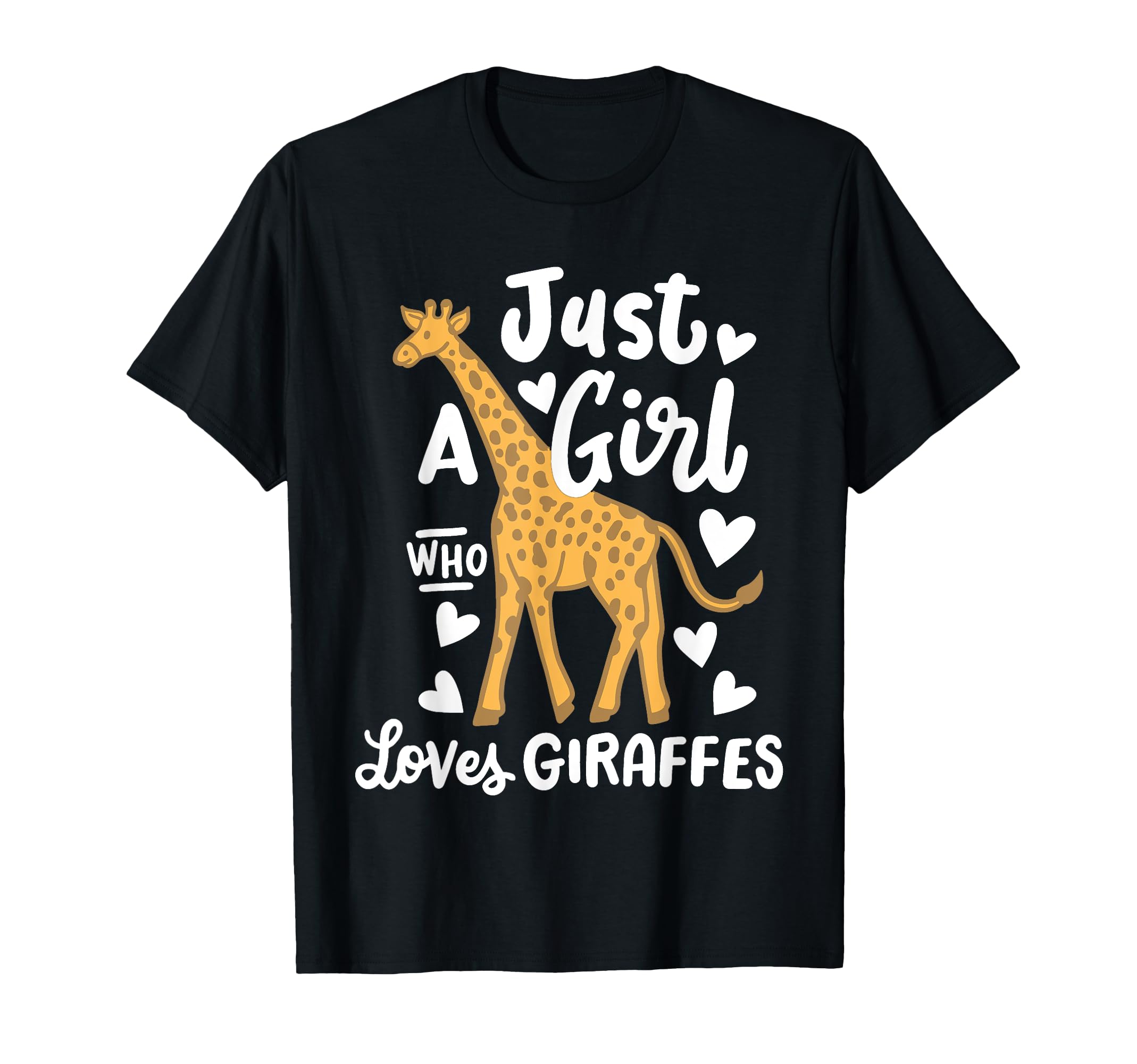 Giraffe Giraffes Lover Co.Giraffe Just a Girl Who Loves Giraffes T-Shirt