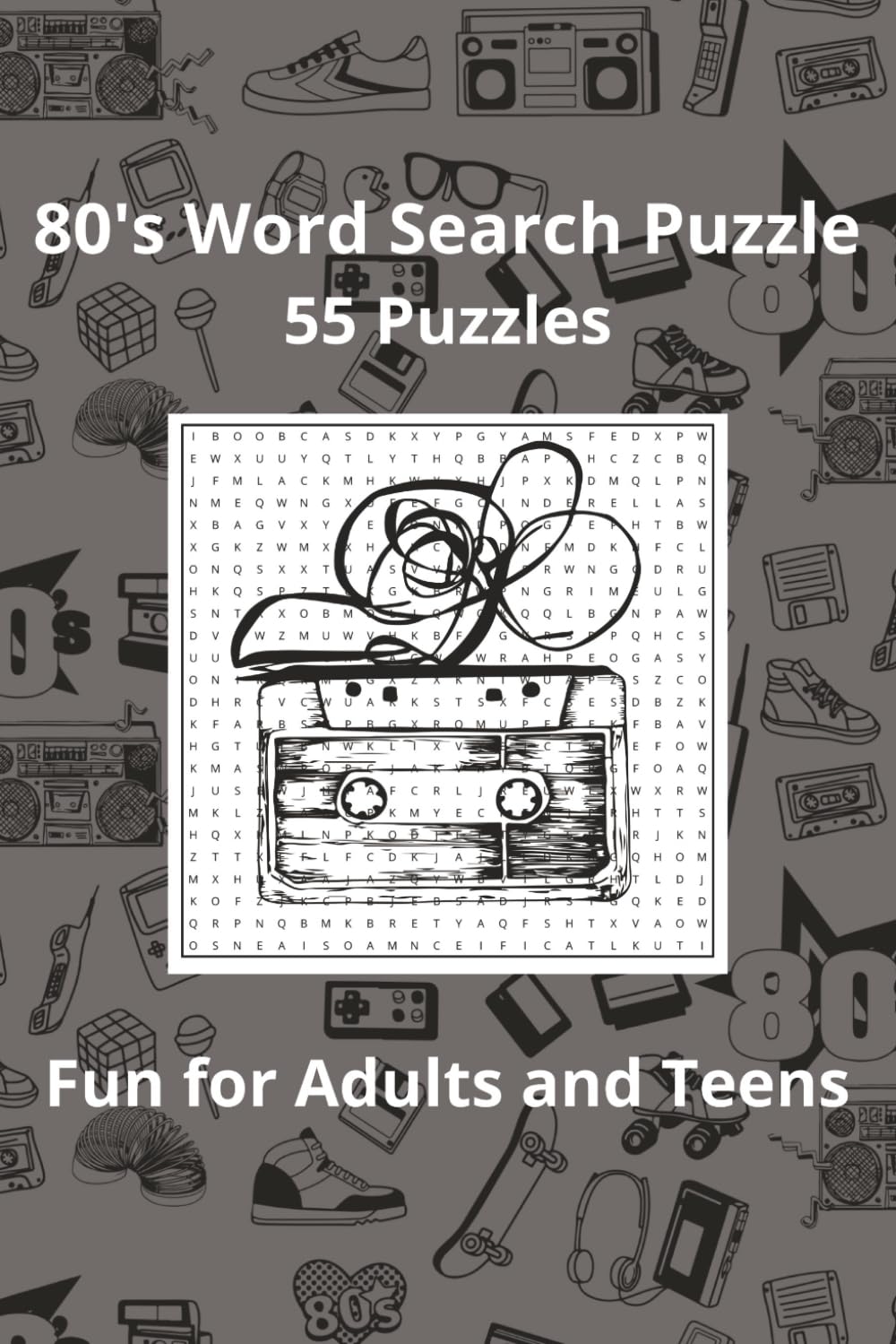 80's Word Search Puzzle: The Best of the 80's | A Nostalgic 1980s Word Search Puzzle Book Inspired by 80s Music Movies and Pop Culture for Adults and Teens