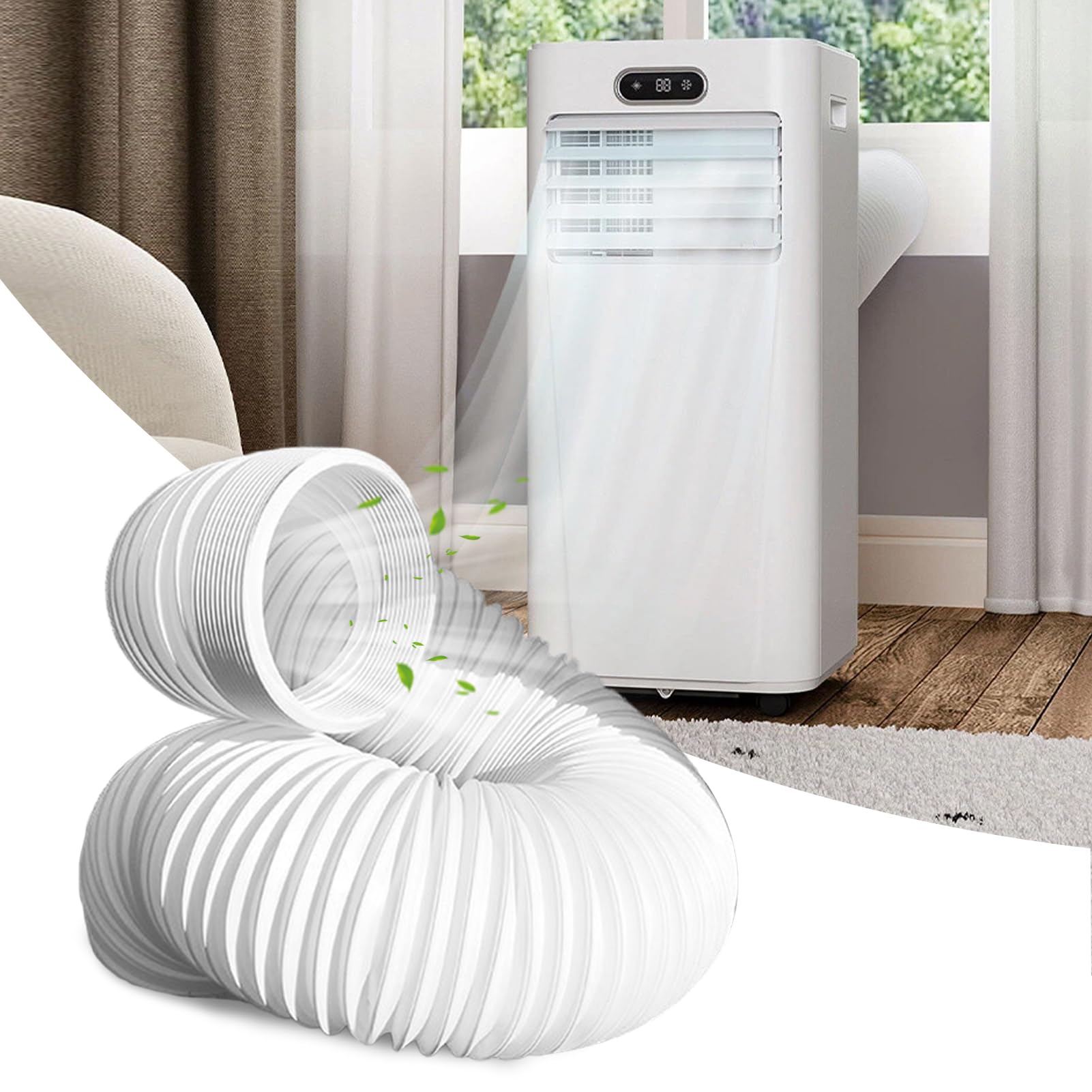 Mobile Klimaanlage Abluftschlauch,130 /150mm 3mAbluftschlauch Für Klimaanlagen,Stabiler Zubehör Schlauch Für Fenster Garage Werkstatt Zelt Camping Schlafzimmer