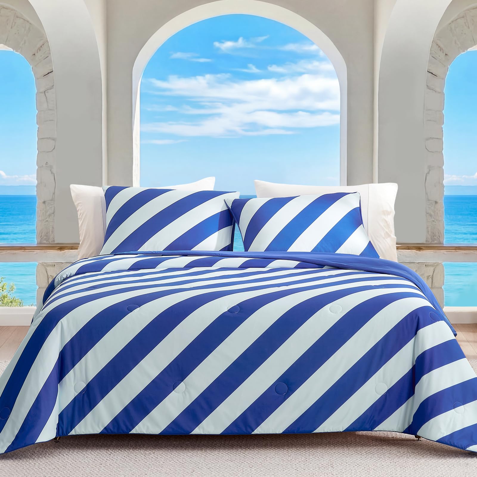 Snuggle Sac Mediterranean Stripe Comforter