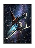 Katomula 100 MTG Card Sleeves with 100 Inner Sleeve, Textured Back Art Sleeves, Fit Standard Size Cards-Spaceship