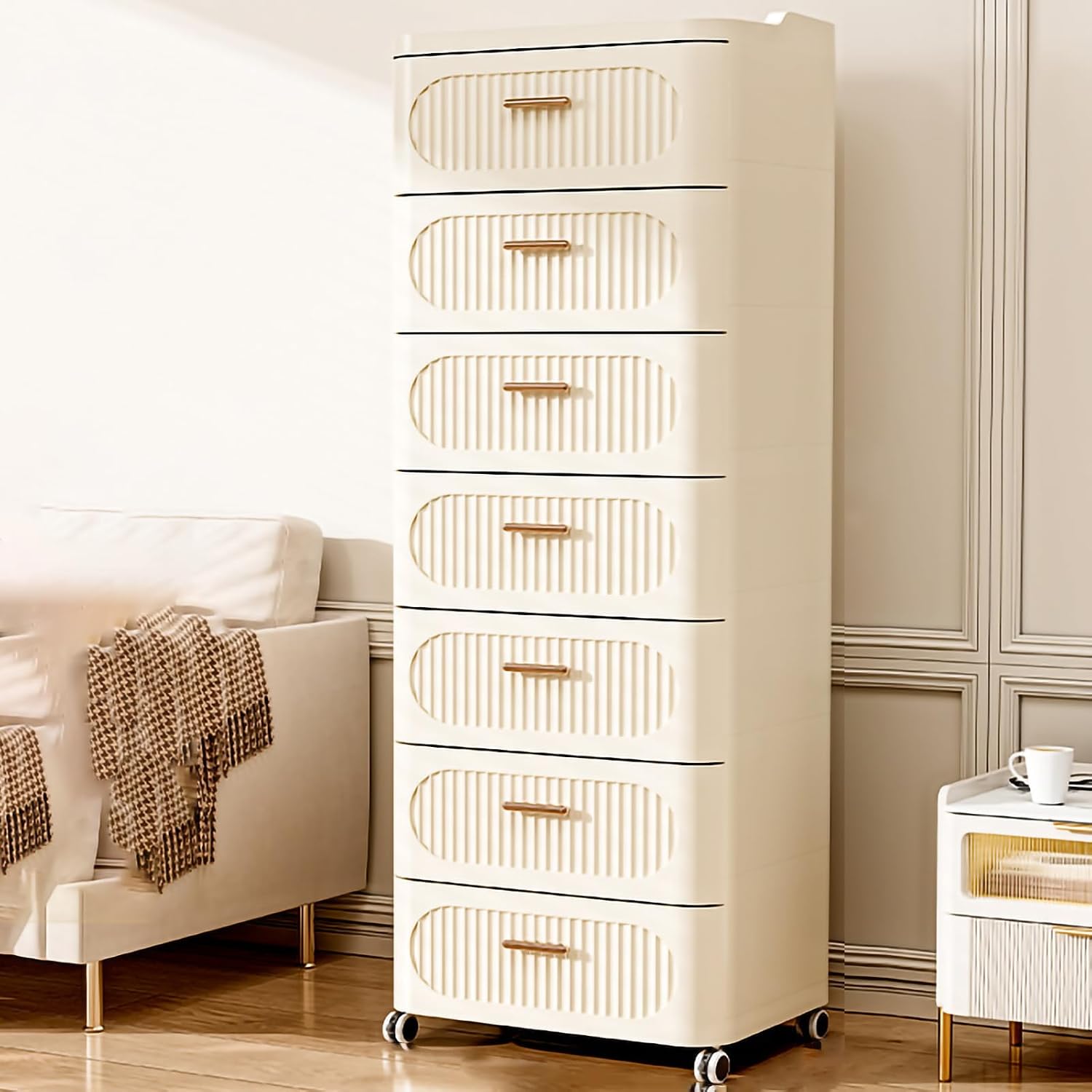 Storage Bins With Drawers Various Layers To Choose From Large Storage Space for Bedroom Study Office 7 35 * 37.5 * 114 CM