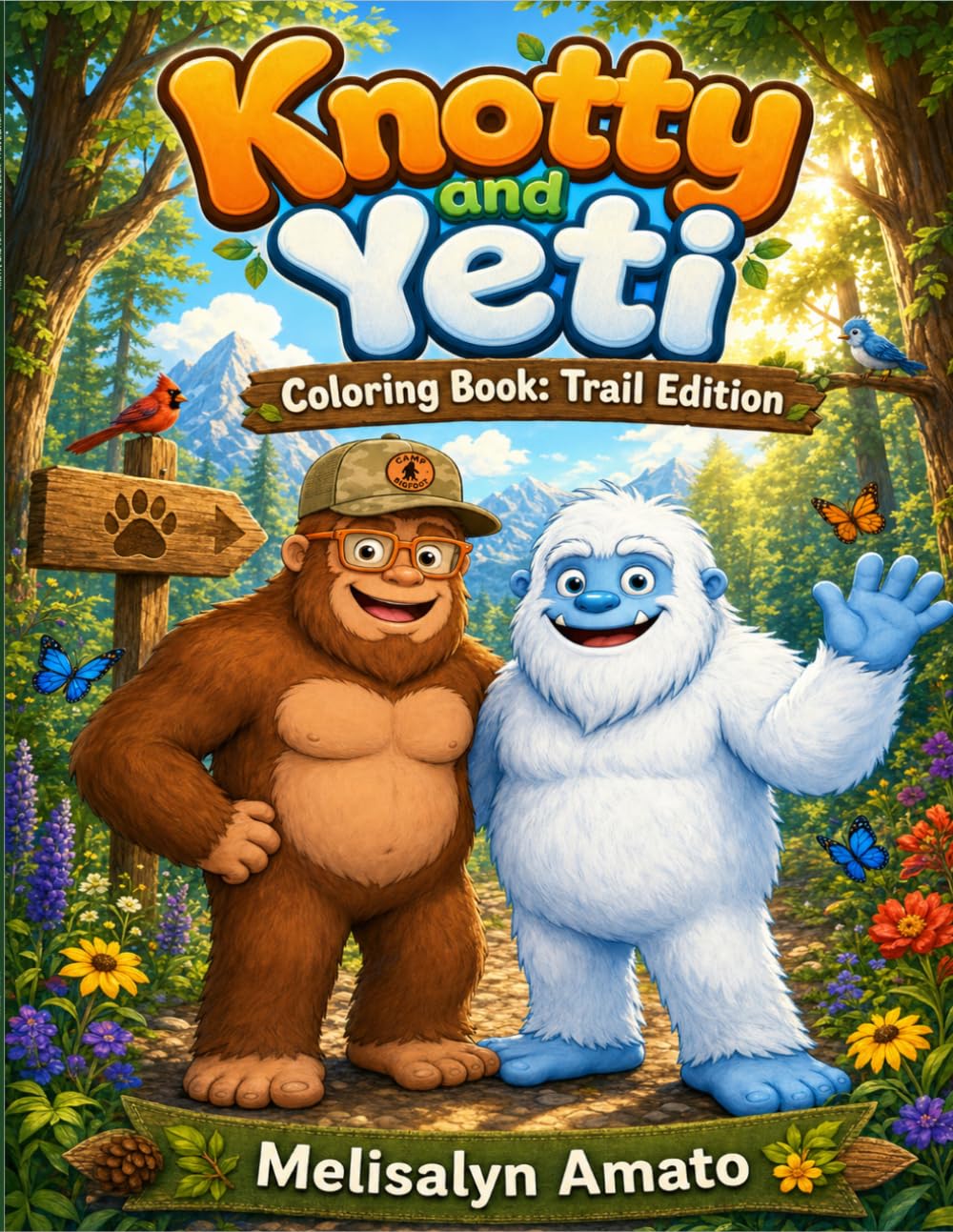 Knotty and Yeti Coloring Book Trail Edition (Knotty and Friends)