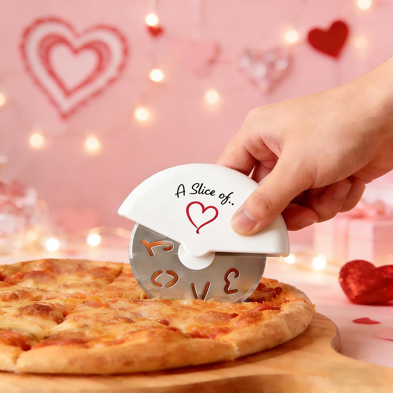 30 mini cortadores de pizza de acero inoxidable para novia, boda, baby showers, recuerdos, regalo de devolución de invitados, paquete individual (rojo)