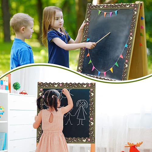 Vista 42 de Panelee Borde inspirador de confeti de 68.9 pies, borde de tablón de anuncios, mariposas, flores, abeja, espacio, inspirador, linda decoración