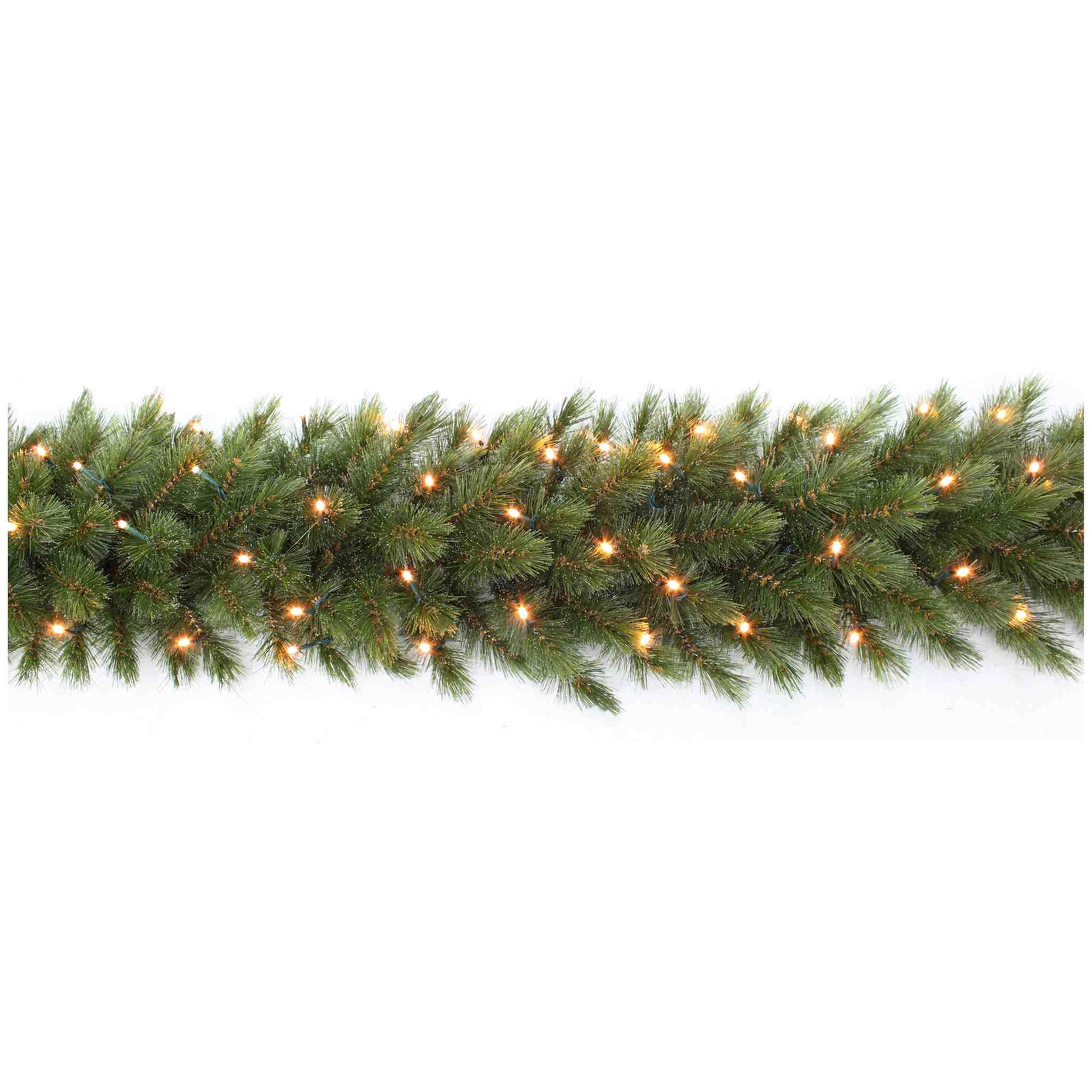Triumph Tree Forest Frosted Weihnachtsgirlande mit LED-Beleuchtung - L270 cm - Grün