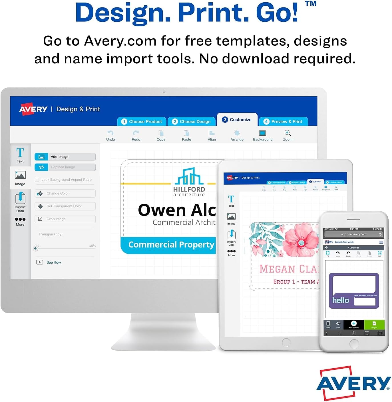 Avery Design & Print software screenshot