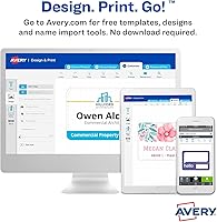 Vista 7 de Avery 5390 Insert Badge Refill, Fits 2-1/4-Inch x3-1/2-Inch, 8/Sht, 400/BX, WE