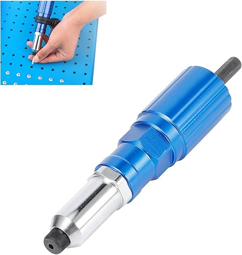 Miniatura 5 de FDIT Accesorio de pistola de remache, accesorio de taladro de remache para taladro, remachadora eléctrica, herramienta de remachado, adaptador de