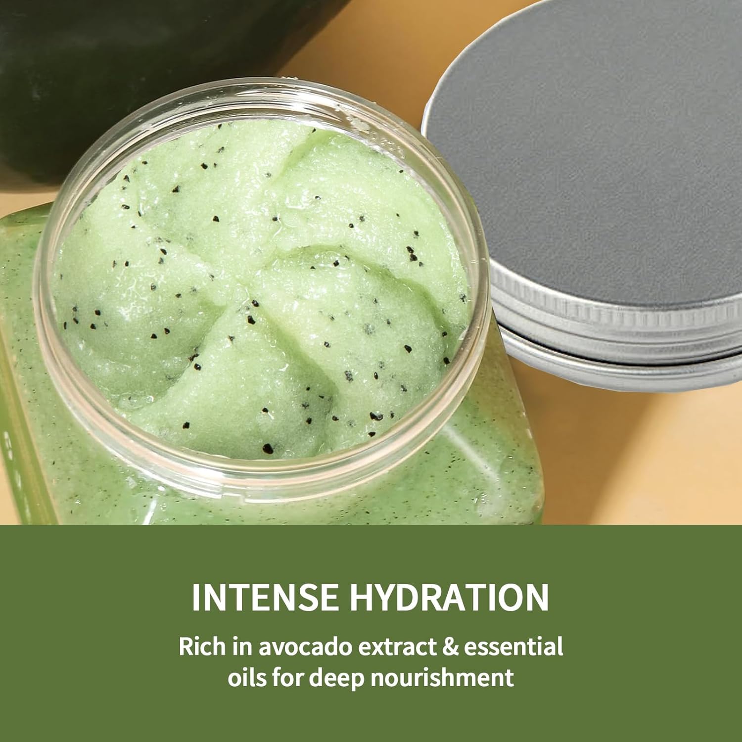 O'KADY Avocado Body Scrub,Body Exfoliator Scrub,Lighten Hyperpigmentation, Help Plump & Smooth Skin - Image 3