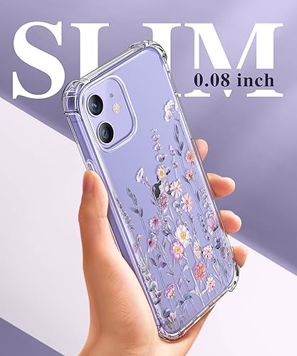 Miniatura 6 de GVIEWIN Funda para iPhone 12 y iPhone 12 Pro con protector de pantalla + protector de lente de cámara, funda transparente de TPU flexible a prueba