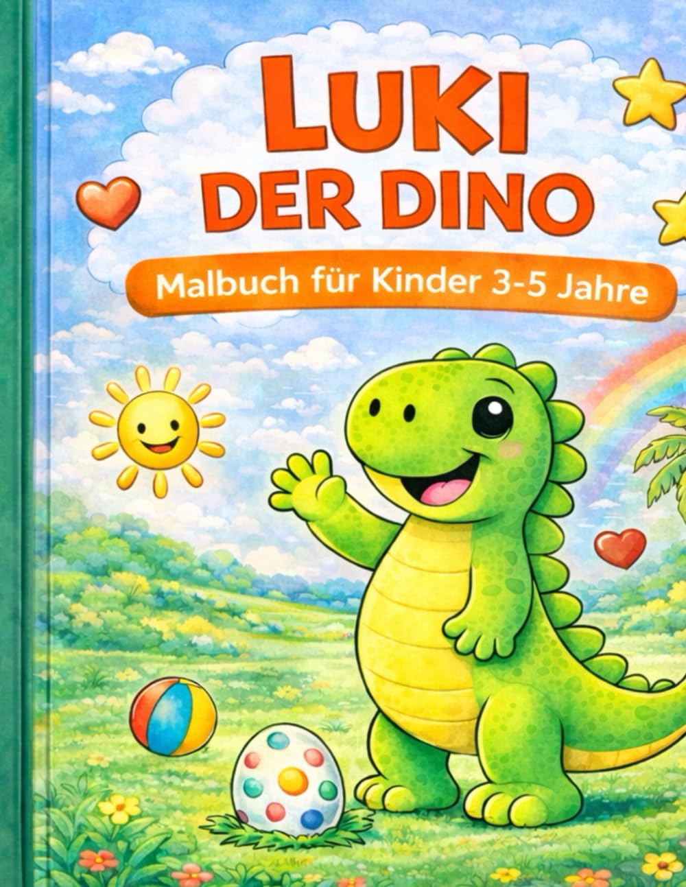 Luki der Dino: Großes Malbuch für Kinder von 3–5 Jahren (Luki entdeckt die Welt)