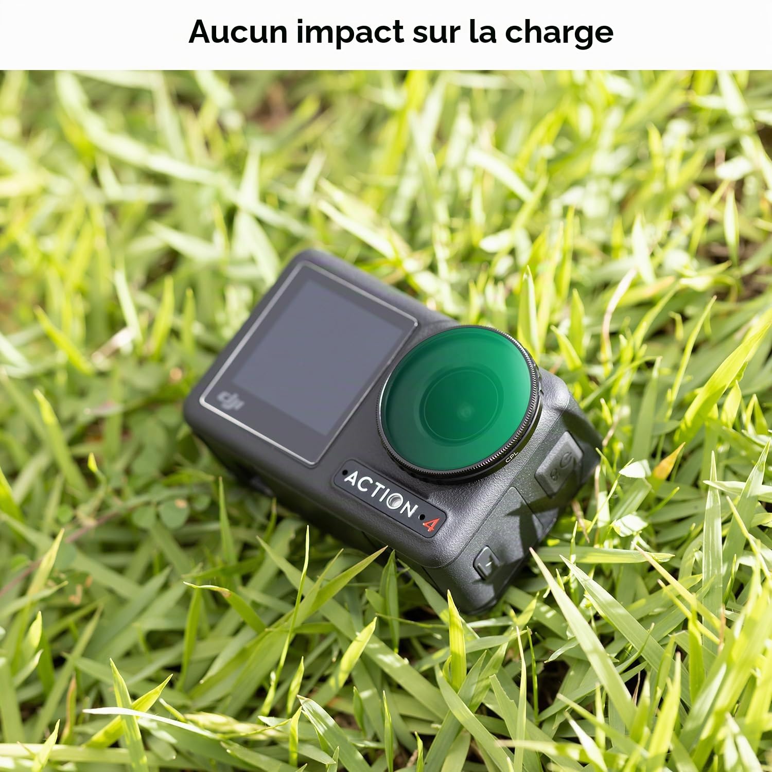 K&F Concept Filtre Polarisant CPL Compatible avec DJI Osmo Action 4/5 Pro Verre Optique HD Nano-revêtements Anti des Rayures Léger