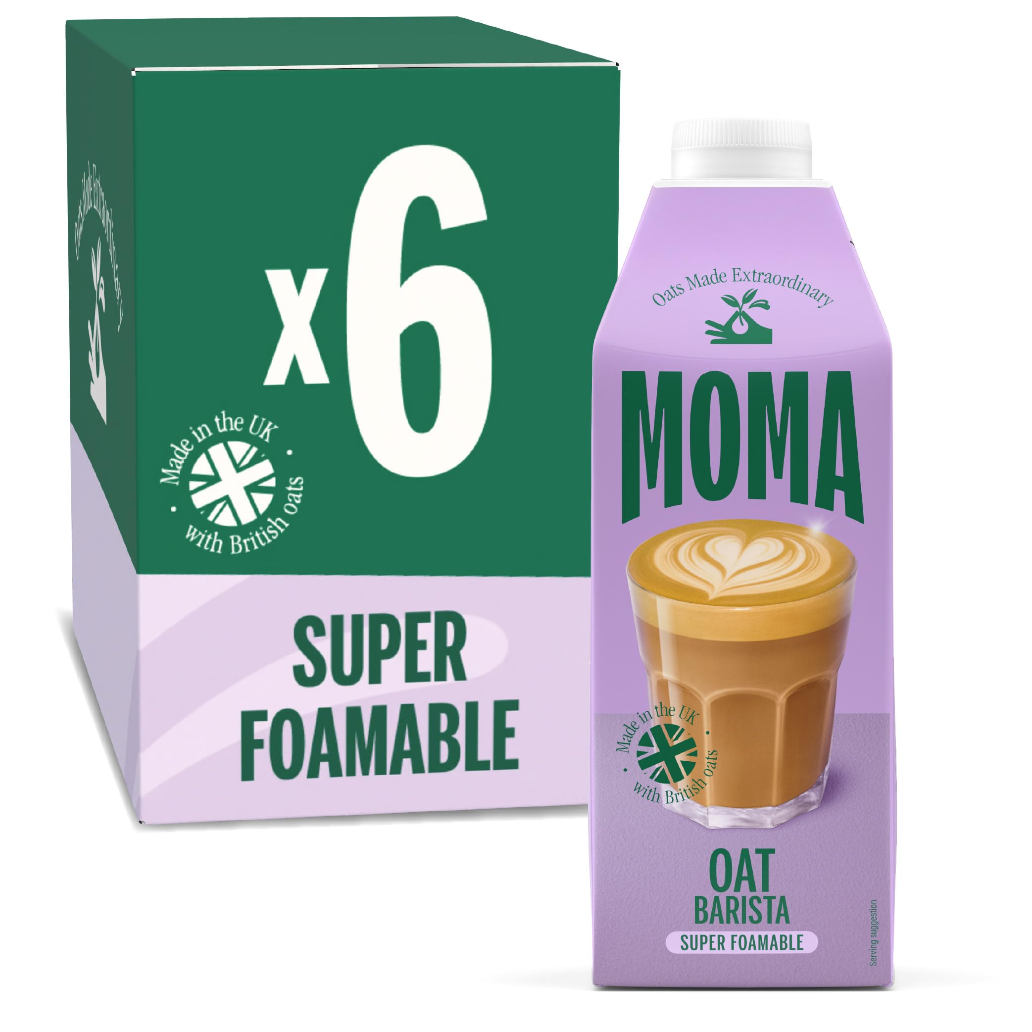MOMA Barista Oat Drink • 6 x 1L • No Added Sugar • Vegan & Gluten Free