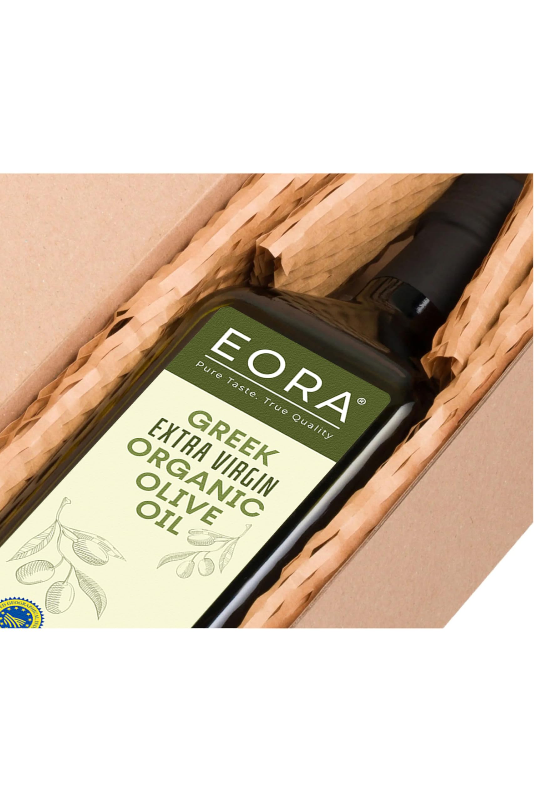 EORA Huile d’Olive Extra Vierge Grecque Bio Premium 1L (Nouvelle Récolte 25/26) – Haute teneur en polyphénols, extraite à froid, très faible acidité ~0,3% – origine unique IGP Lakonie, Grèce