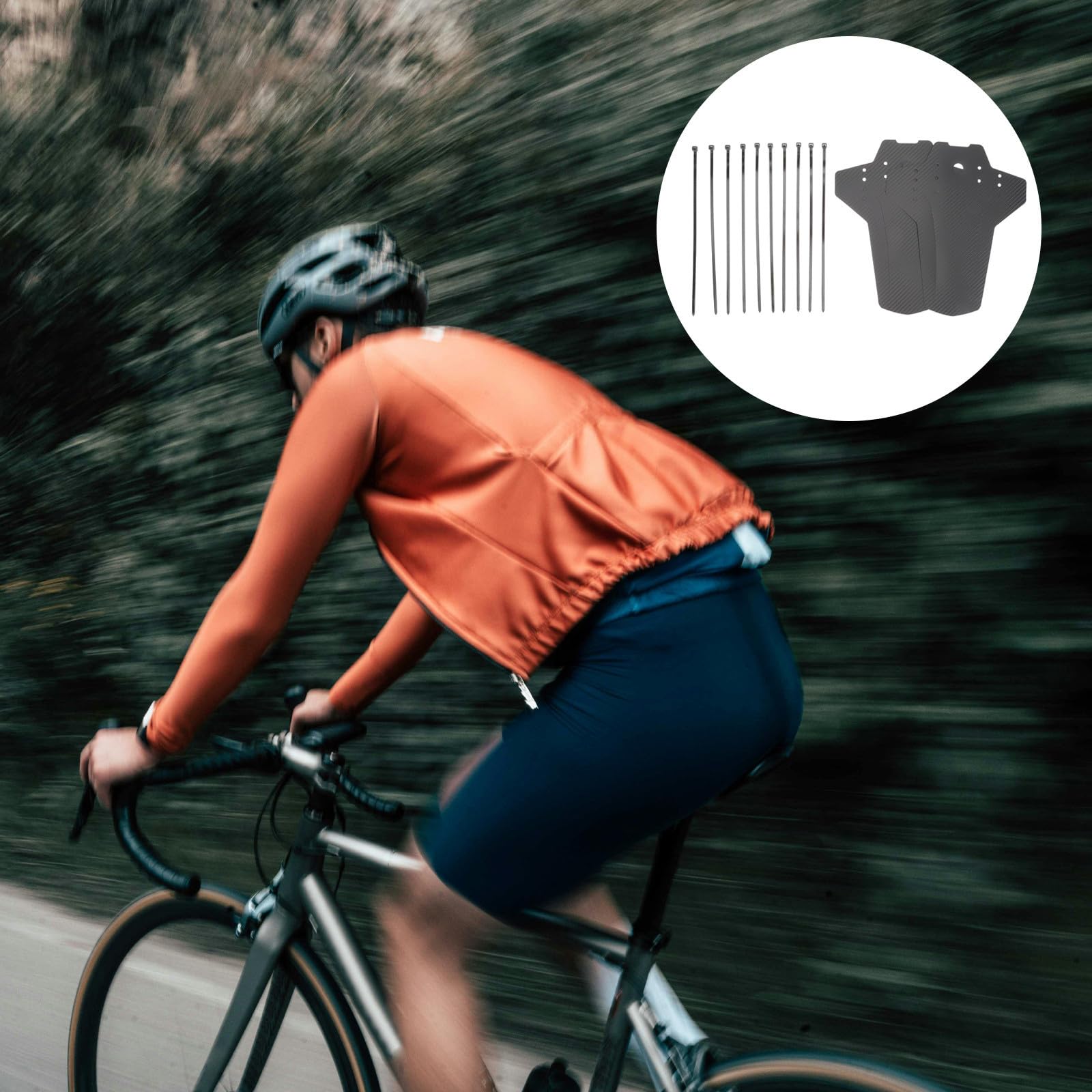 Guardabarros De Bicicleta Mudguard Práctico Antisalpicaduras para Ciclismo Compatible con Material Duradero Y Seguro