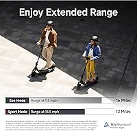 Vista 5 de Segway Ninebot E2 Plus II/E2 Pro/E3 Pro Electric Scooter, 15.5–20 MPH, Long Range, Dual Elastomer Suspension (E3 Pro only), Foldable Adult Scooter