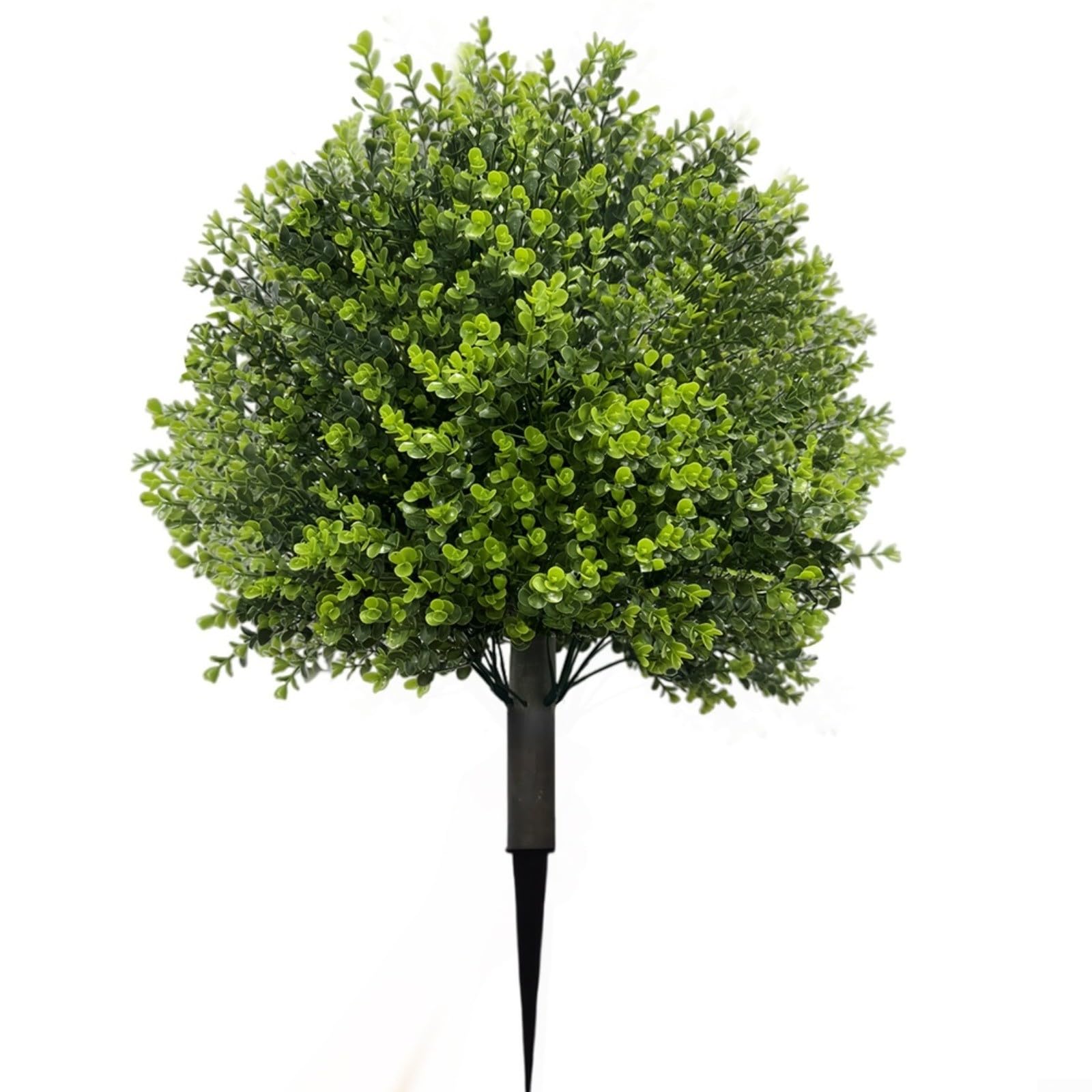 Boule de verdure artificielle haut de gamme réaliste 60cm anti-UV avec piquet