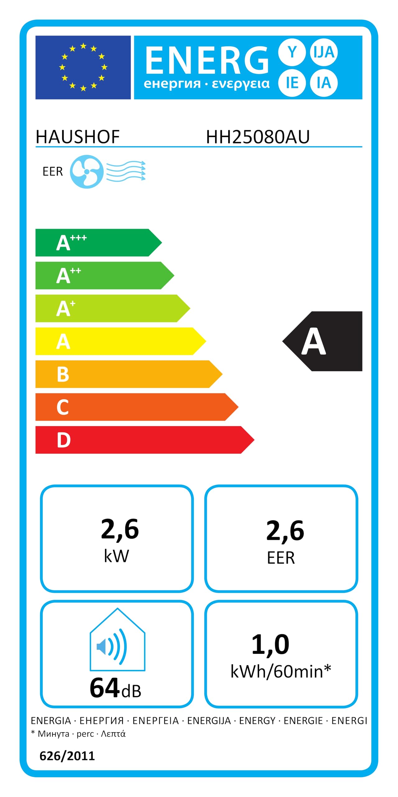 HAUSHOF Mobile Klimaanlage 9000 BTU, 4-in-1 Klimagerät mit Abluftschlauch & Isolierhülle, Kühlen/Entfeuchten/Ventilieren/Nachtmodus, 330 m³/h, mit Fensterdichtungsset, für Räume bis 30 m²